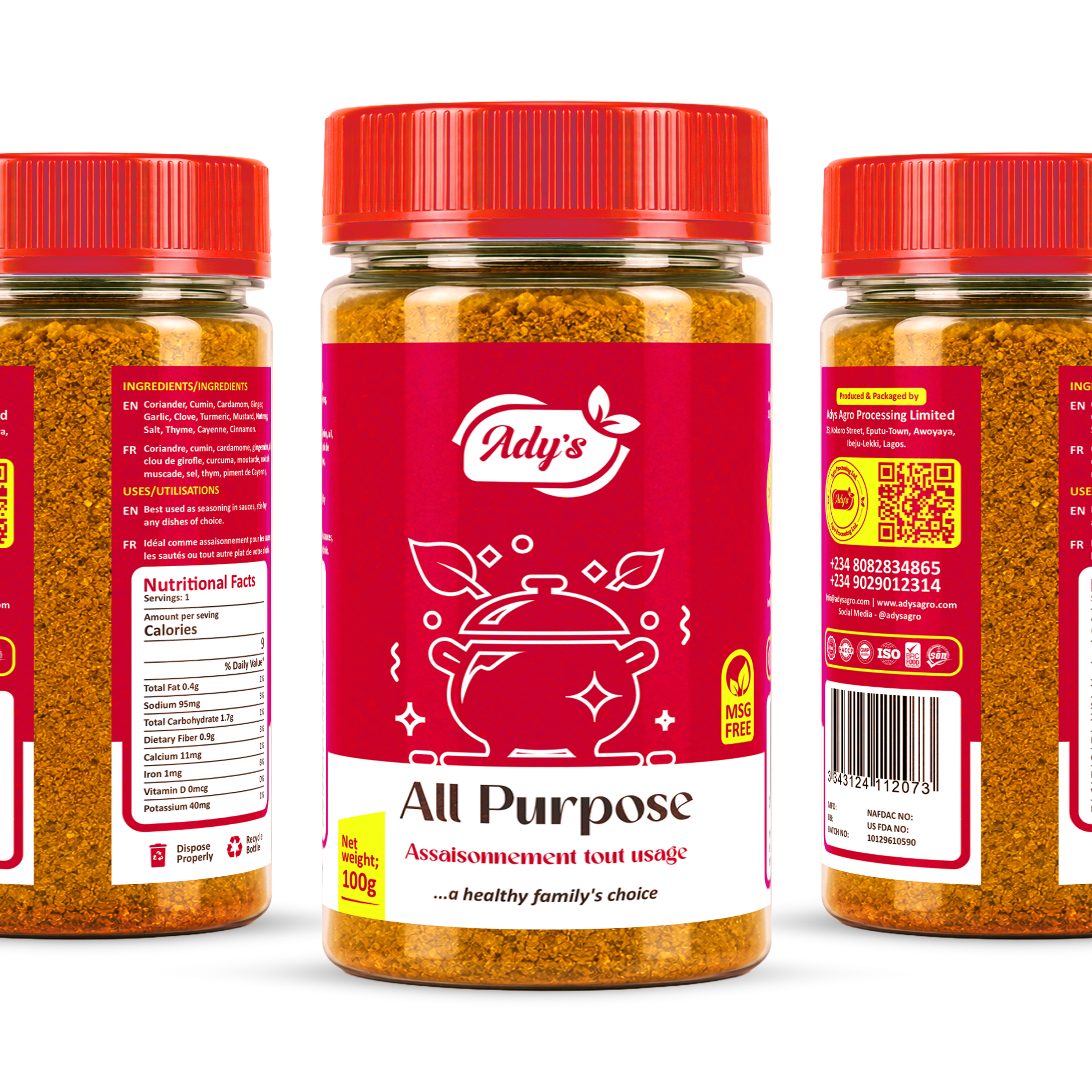 Ady's All Purpose Seasoning - 100g - Image 3
