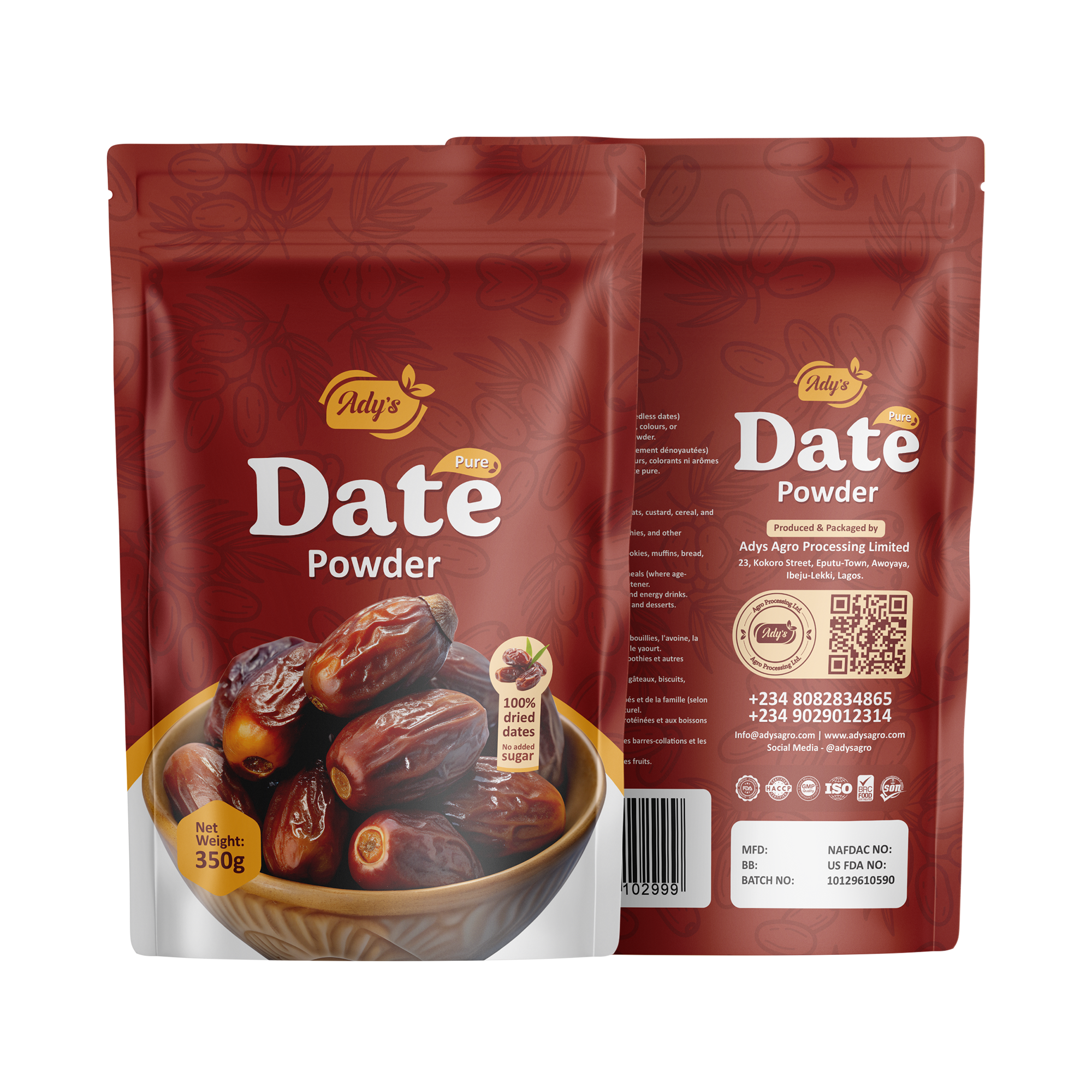 Ady's Date Powder (350g)