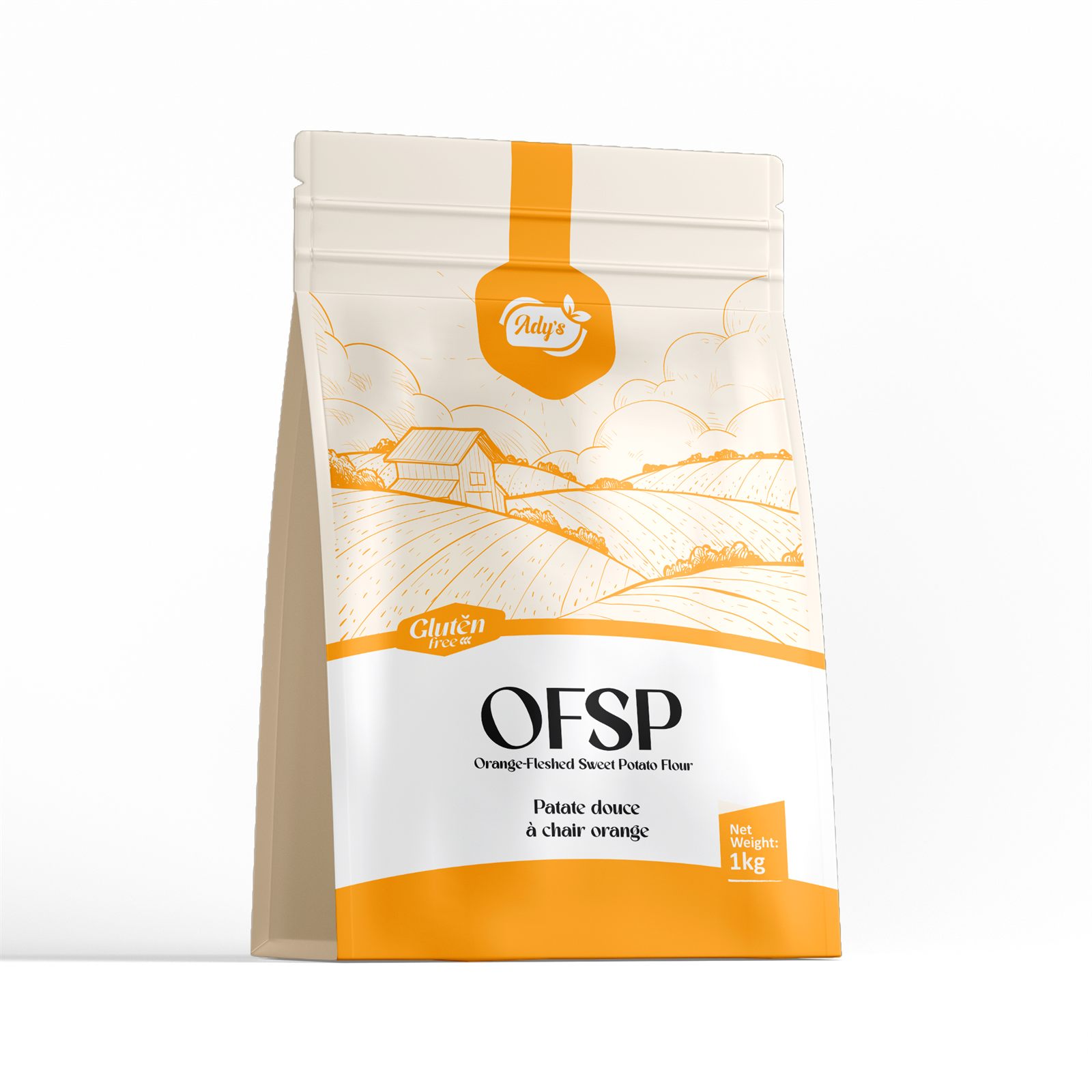 Ady's Orange-Fleshed Sweet Potato (OFSP) Flour  (1kg)