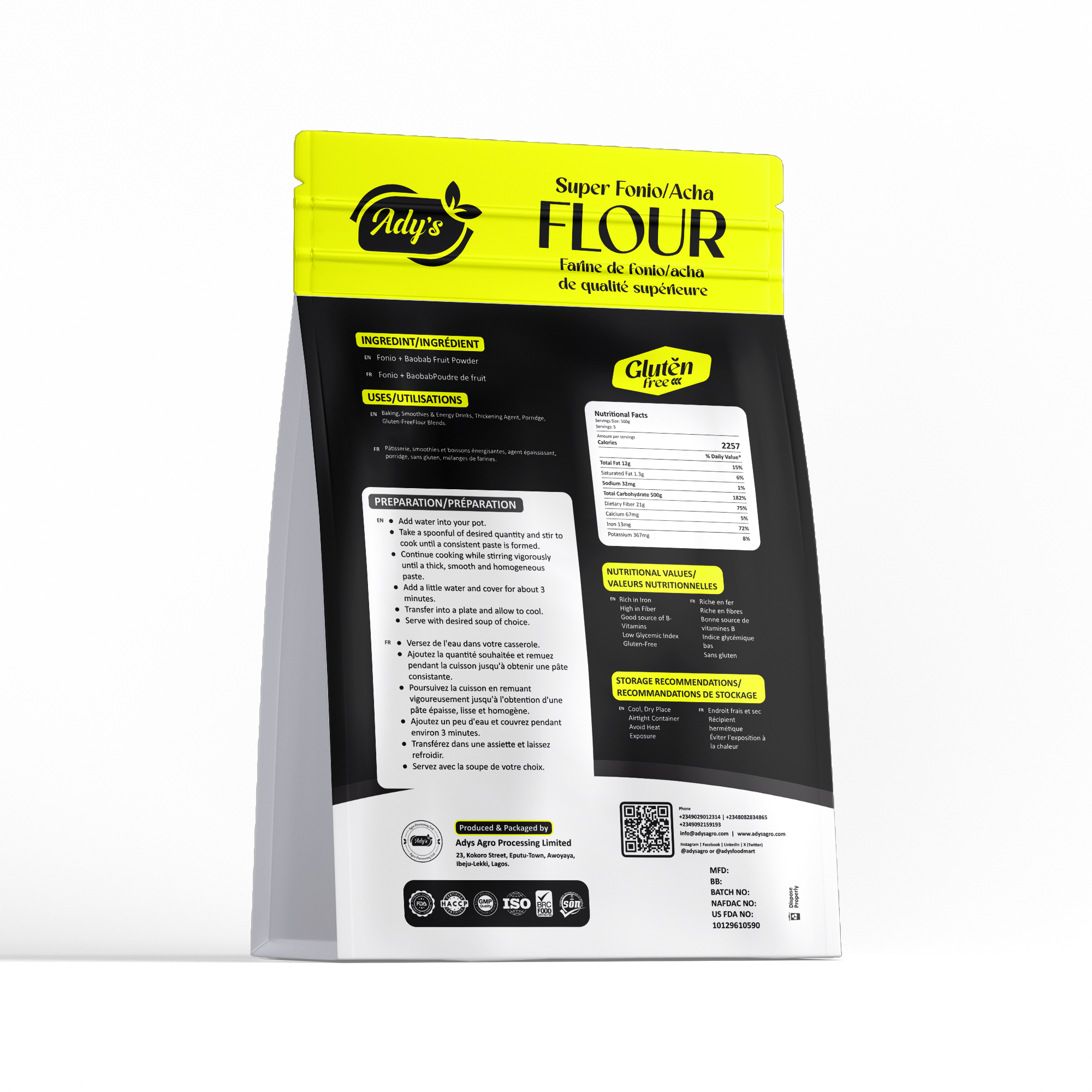 Ady's Super Fonio/Acha Flour -1kg - Image 3